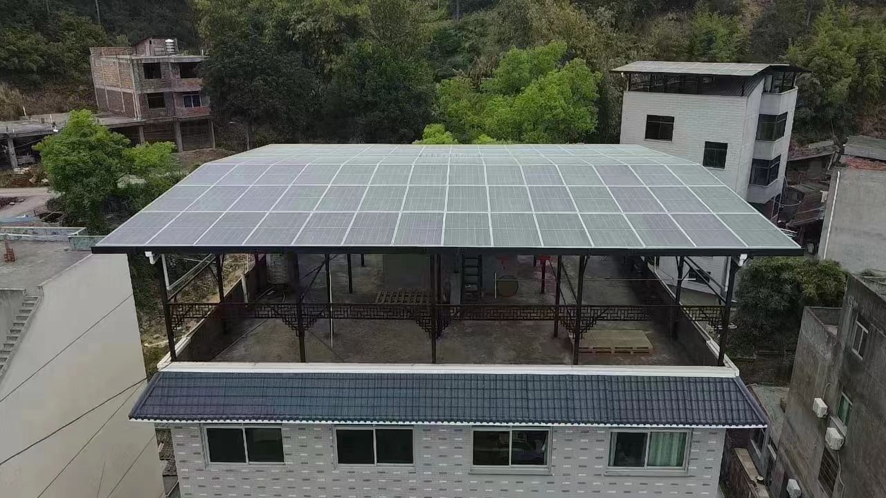 通辽15kw+10kwh自建别墅家庭光伏储能系统